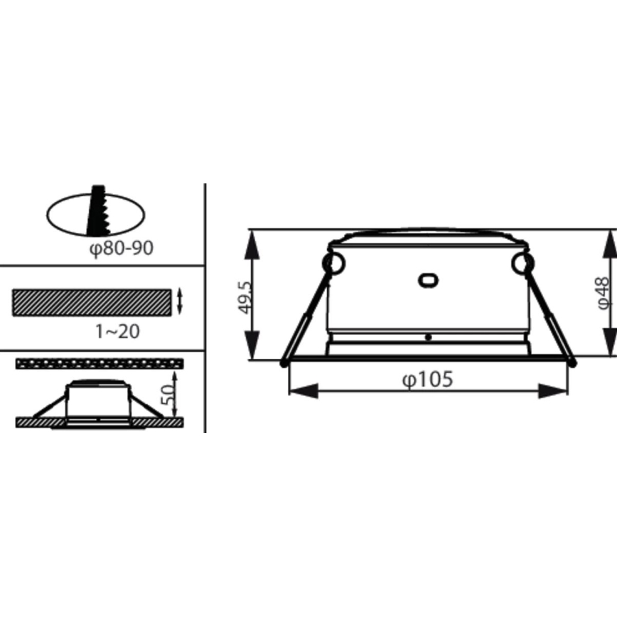 Philips - LED Hang plafondverlichting LED/2,2W/230V 3000K