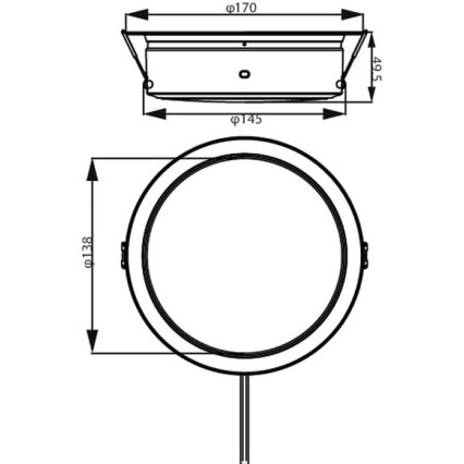 Philips - LED Hang plafondverlichting LED/6,5W/230V 3000K