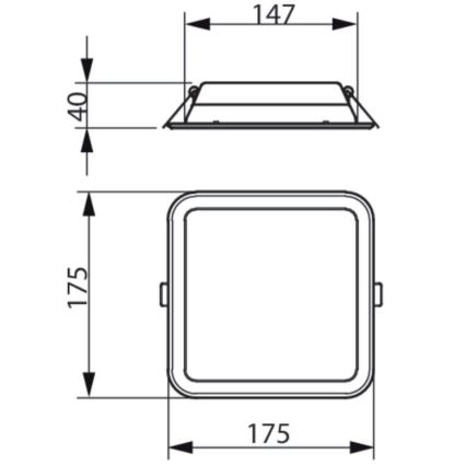 Philips - LED Hang plafondverlichting LEDINAIRE SLIM LED/10,5W/230V