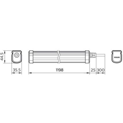 Philips - LED Heavy-duty lamp PROJECTLINE LED/34W/230V IP65