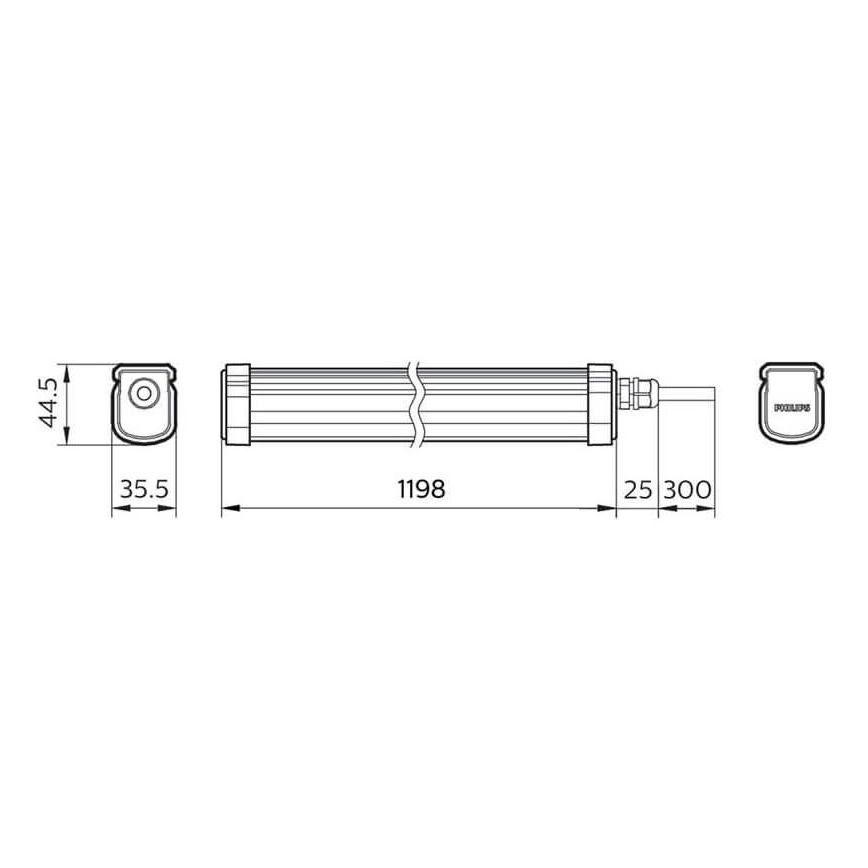Philips - LED Heavy-duty lamp PROJECTLINE LED/34W/230V IP65
