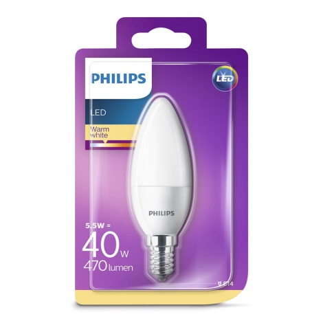 Aan het leren profiel Fantastisch Philips - LED Lamp E14 / 5,5W / 230V 2700K | Lumimania