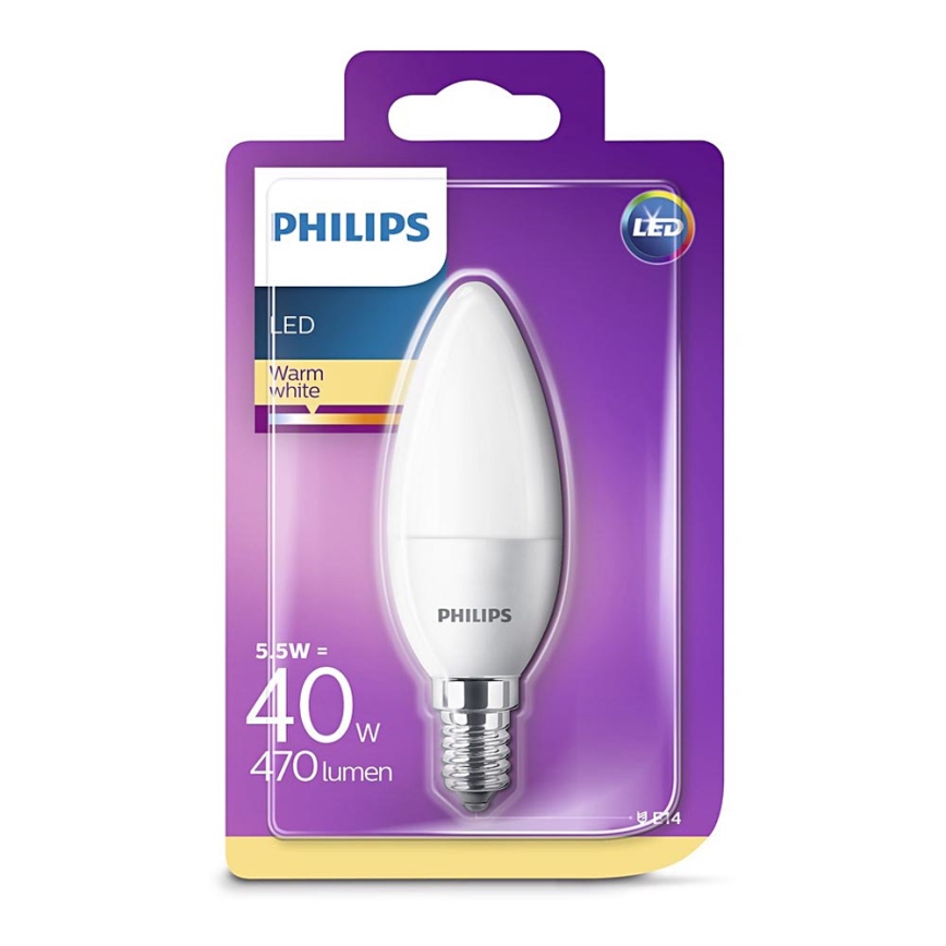 Uitdrukkelijk as Achtervolging Philips - LED Lamp E14 / 5,5W / 230V 2700K | Lumimania