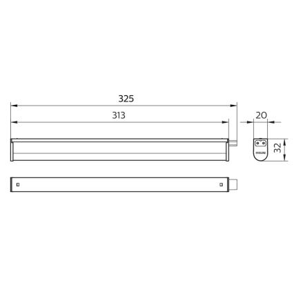 Philips - LED Onder keukenkast verlichting PROJECTLINE LED/3,4W/230V 3000/4000/6500K