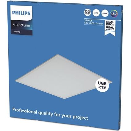 Philips - LED-paneel voor systeemplafond PROJECTLINE LED/36W/230V 62x62 cm