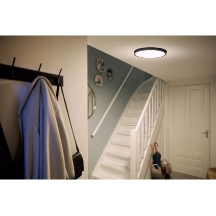 Philips - LED Plafond Lamp LED/20W/230V 2700K zwart