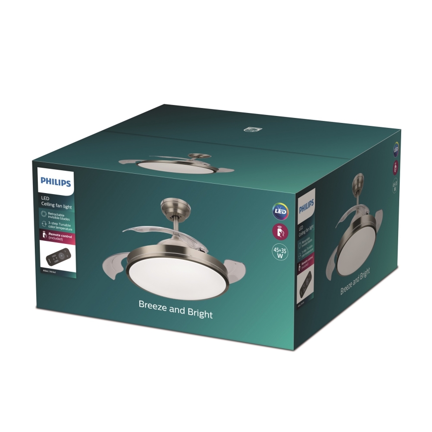 Philips - LED Plafond Ventilator LED/35W/230V 5500/4000/3000K + afstandsbediening