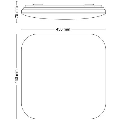 Philips - LED Plafondlamp LED/24W/230V 2700K