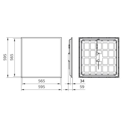 Philips - LED-Plafondpaneel LED/34W/230V 4000K UGR&lt;22 IP40