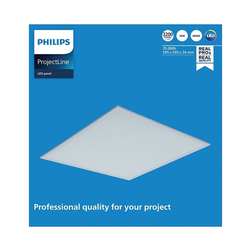 Philips - LED-plafondpaneel PROJECTLINE LED/36W/230V 59,5x59,5 cm
