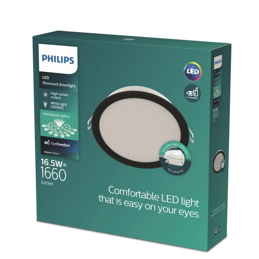 Philips - LED Plafonnier encastré MESON LED/16,5W/230V 3000K