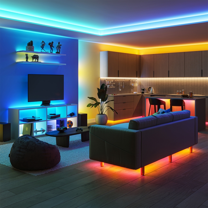 Philips - LED RGBIC dimbare SMART STRIP 10 m LED/43W/230V 2700-6500K Wi-Fi