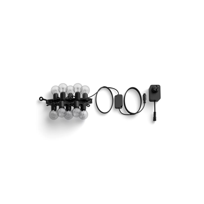 Philips - LED RGBW dimbaar buitenlichtsnoer Hue FESTAVIA 10xLED 7m IP65