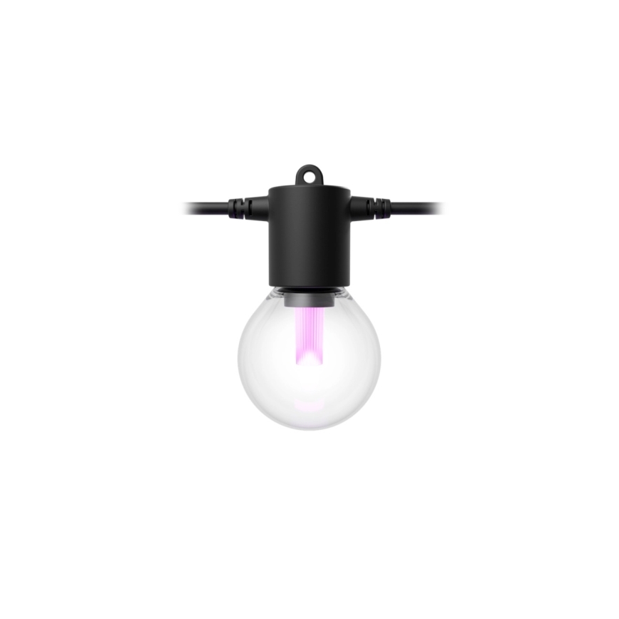 Philips - LED RGBW dimbaar buitenlichtsnoer Hue FESTAVIA 10xLED 7m IP65