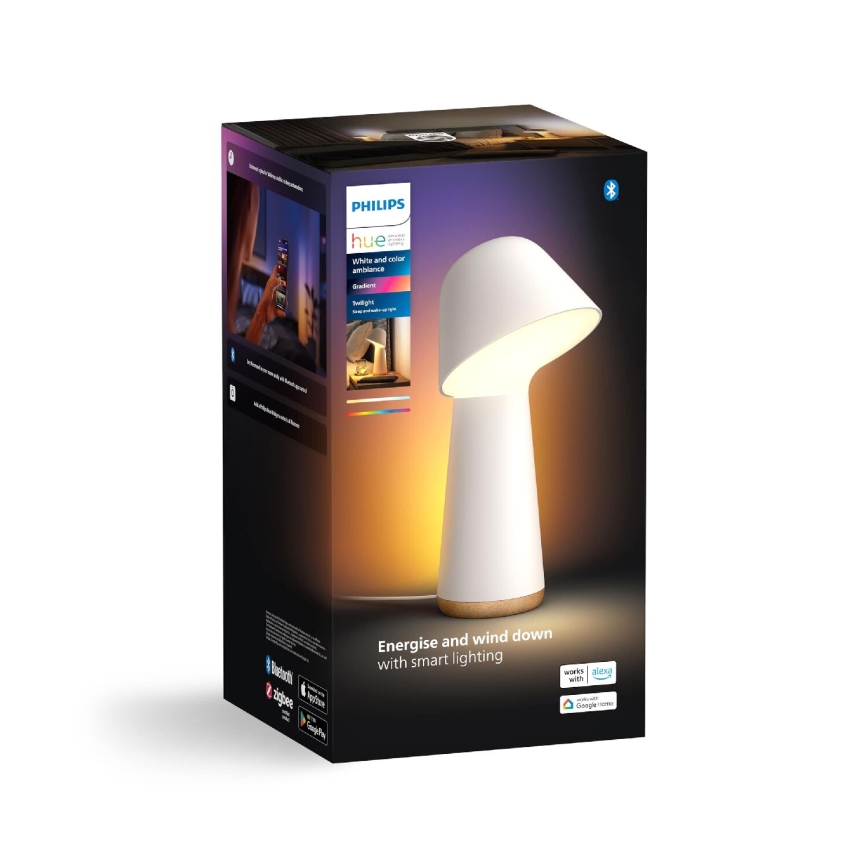 Philips - LED RGBW Dimbaar tafellamp Hue TWILIGHT LED/13,4W/230V 2000-6500K