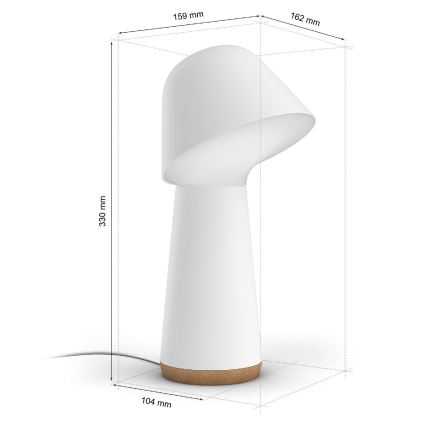 Philips - LED RGBW Dimbaar tafellamp Hue TWILIGHT LED/13,4W/230V 2000-6500K
