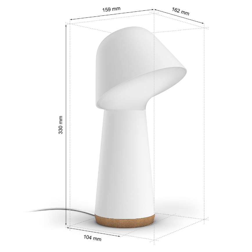 Philips - LED RGBW Dimbaar tafellamp Hue TWILIGHT LED/13,4W/230V 2000-6500K