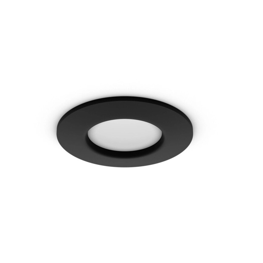Philips - LED RGBW Dimbare en hangende badkamer verlichting Hue SLIM LED/8,3W/230V 2000-6500K IP44 zwart