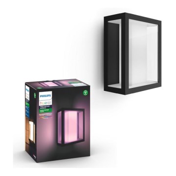Philips - LED RGBW Dimbare buitenwandlamp Hue IMPRESS 2xLED/8W/230V IP44