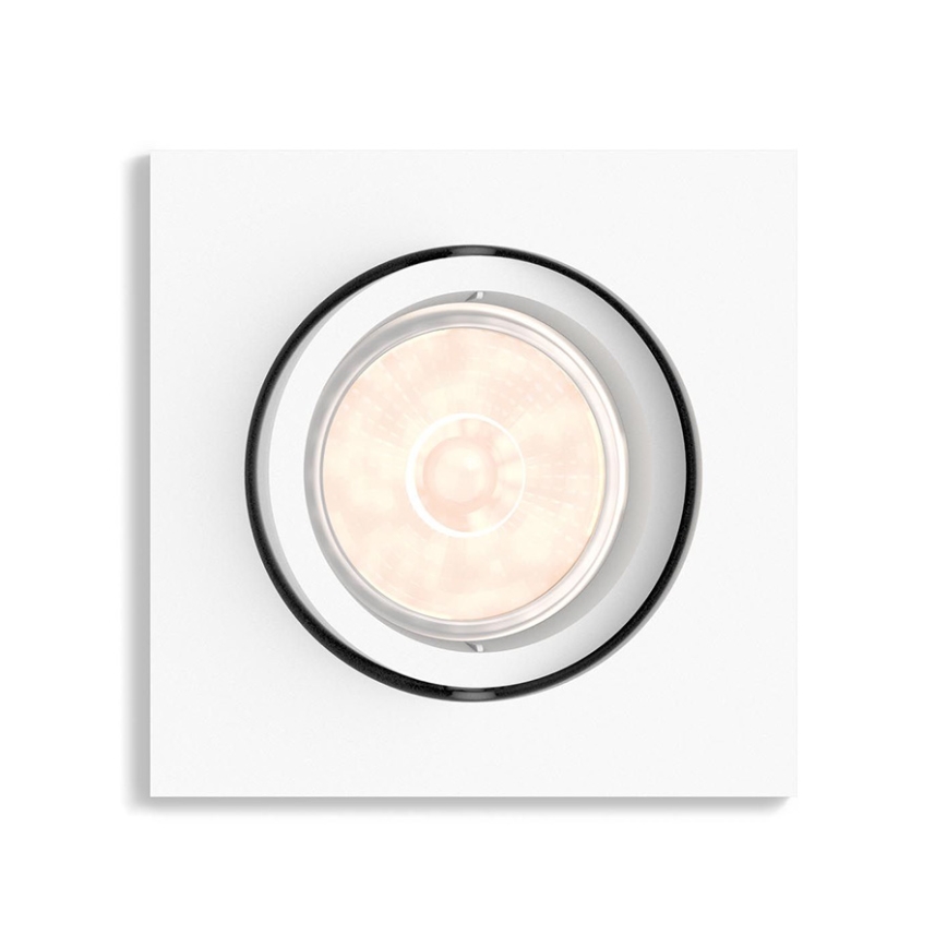 Philips - LED RGBW dimbare inbouwspot DONEGAL 1xGU10/4,8W/230V + afstandsbediening