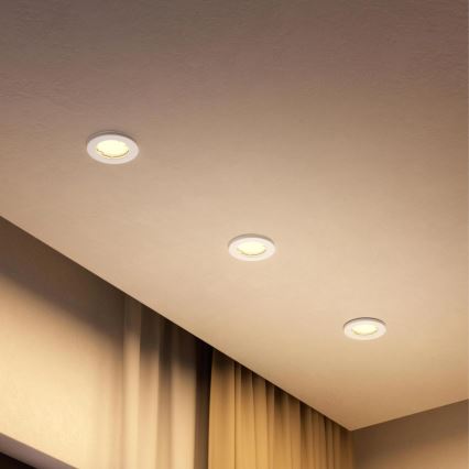 Philips - LED RGBW dimbare inbouwspot PERIDOT 1xGU10/6W/230V wit + afstandsbediening