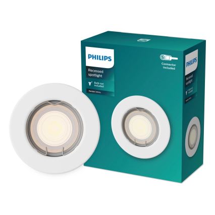 Philips - LED RGBW dimbare inbouwspot PERIDOT 1xGU10/6W/230V wit + afstandsbediening
