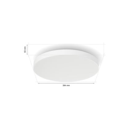 Philips - LED RGBW Dimbare plafondlamp Hue DATURA LED/48W/230V 2000-6500K