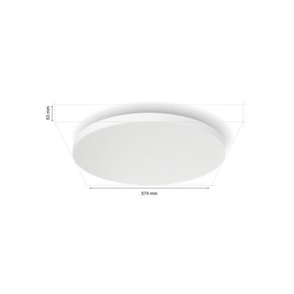 Philips - LED RGBW Dimbare plafondlamp Hue DATURA LED/67W/230V 2000-6500K
