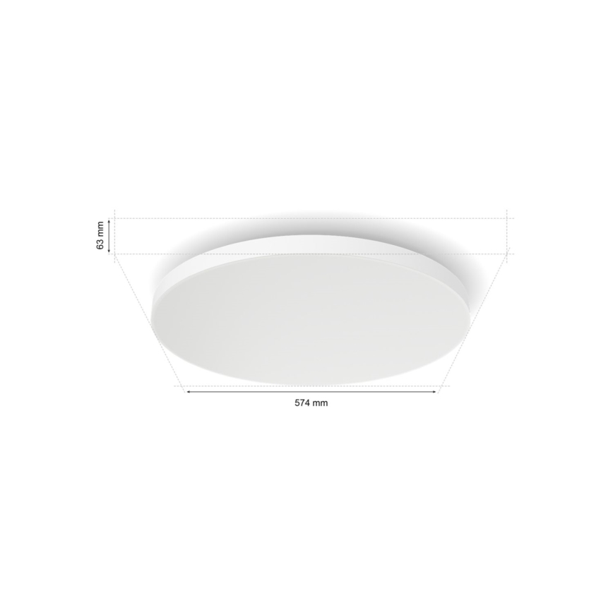 Philips - LED RGBW Dimbare plafondlamp Hue DATURA LED/67W/230V 2000-6500K