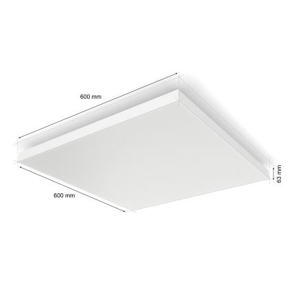 Philips - LED RGBW Dimbare plafondlamp Hue DATURA LED/67W/230V 2000-6500K