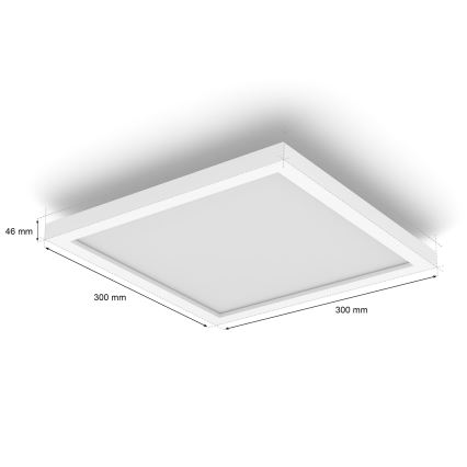 Philips - LED RGBW Dimbare plafondlamp Hue SURIMU LED/27W/230V