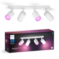 Philips - LED RGBW Dimbare spot Hue FUGATO 4xGU10/4,2W/230V 2000-6500K wit
