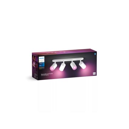 Philips - LED RGBW Dimbare spot Hue FUGATO 4xGU10/4,2W/230V 2000-6500K wit