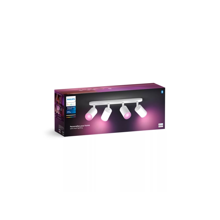 Philips - LED RGBW Dimbare spot Hue FUGATO 4xGU10/4,2W/230V 2000-6500K wit