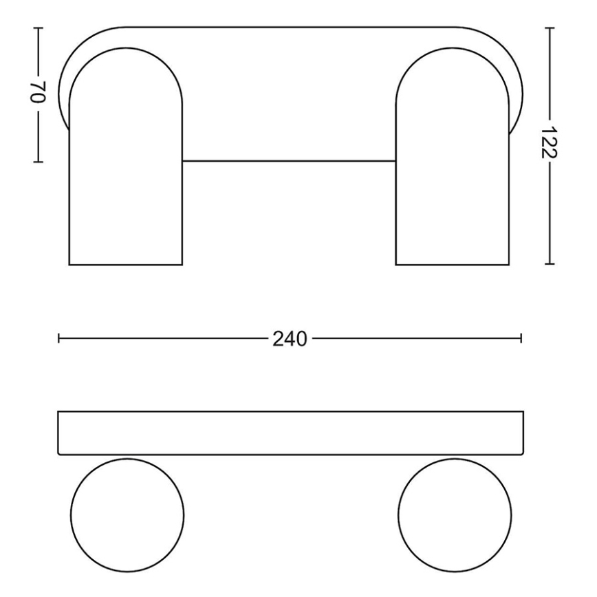 Philips - LED RGBW dimbare spot PONGEE 2xGU10/4,8W/230V 3000K zwart + afstandsbediening