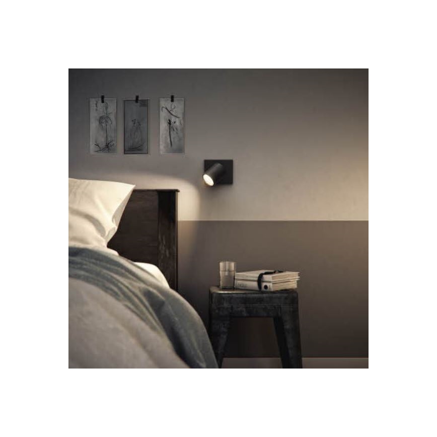 Philips - LED RGBW dimbare spot RUNNER 1xGU10/6,5W/230V 2700-6500K zwart