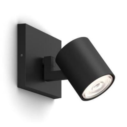 Philips - LED RGBW dimbare spot RUNNER 1xGU10/6,5W/230V 2700-6500K zwart