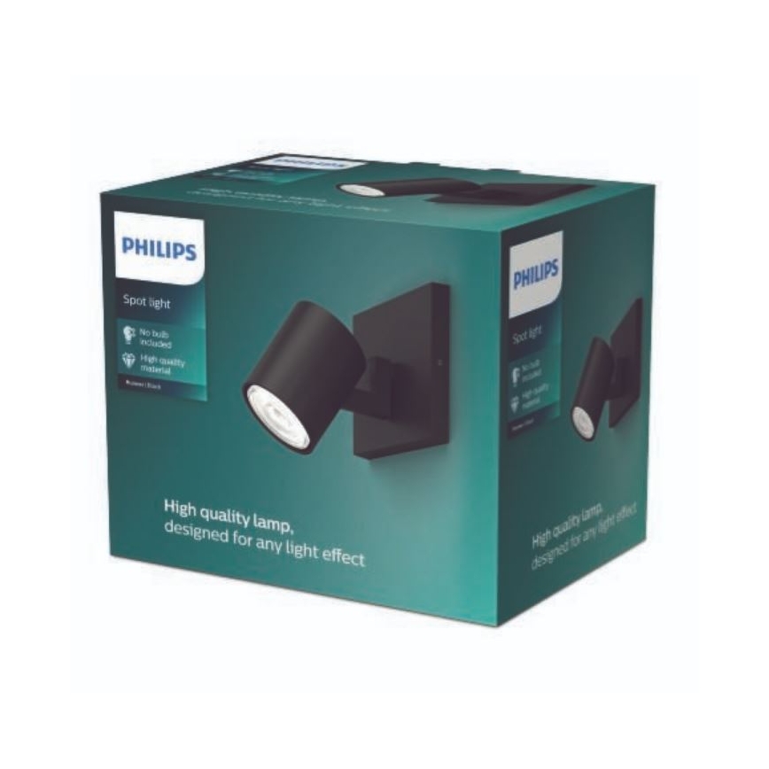 Philips - LED RGBW dimbare spot RUNNER 1xGU10/6,5W/230V 2700-6500K zwart