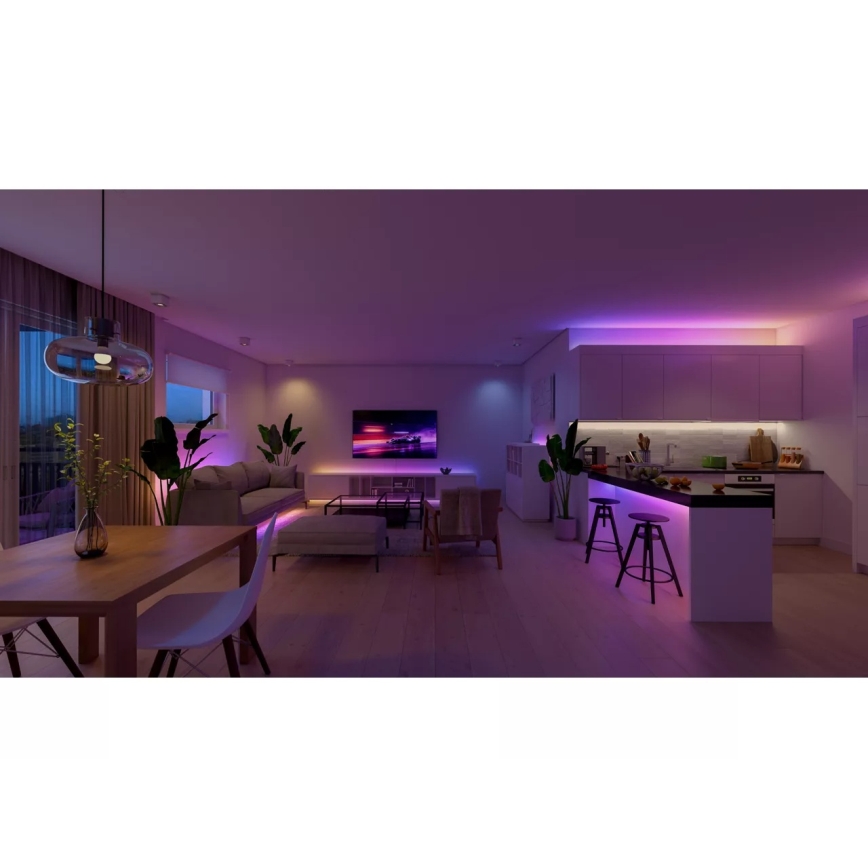 Philips - dimbare RGBW LED-strip Hue ESSENTIAL White And Color Ambiance 10m LED/27,2W/230V 2200-6500K