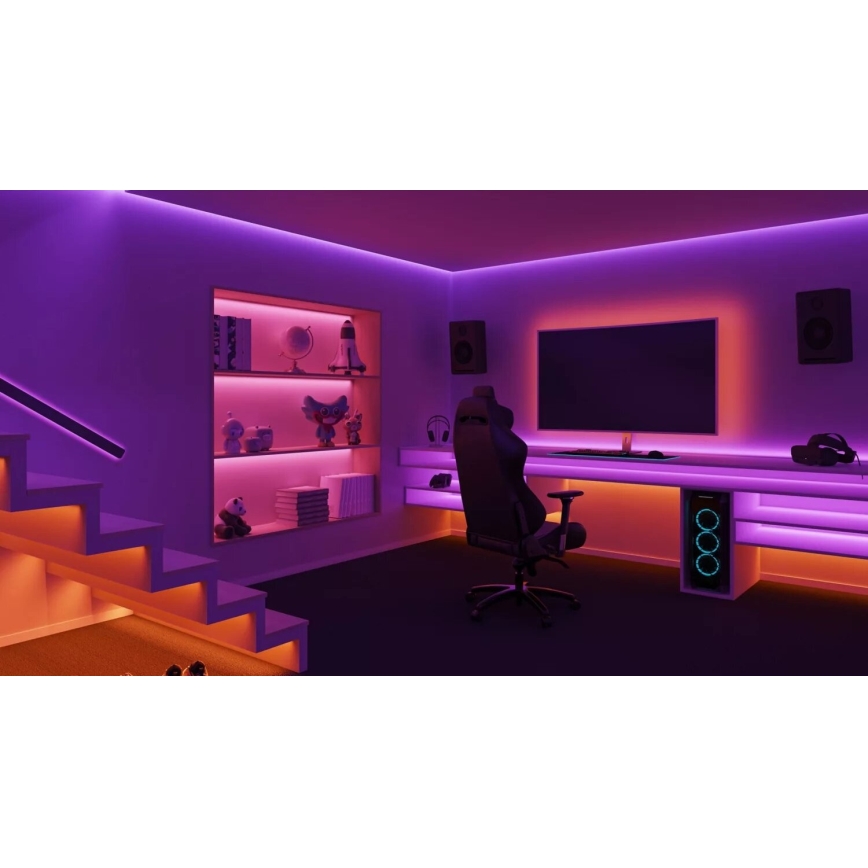 Philips - LED RGBW dimbare strip Hue WHITE AND COLOR AMBIANCE 5m LED/20W/230V 2000-6500K