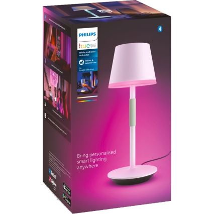 Philips - LED RGBW Dimbare touch buitenlamp Hue GO LED/6,2W/230V 2000-6500K IP54