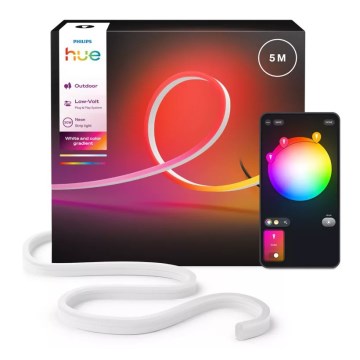 Philips - LED RGBW Ruban d'extérieur dimmable Hue NEON 5m LED/30W/230V 2200-6500K IP67