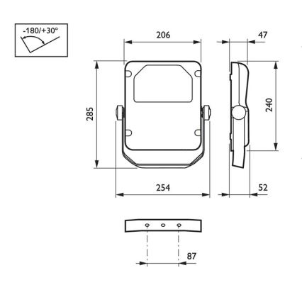 Philips - LED Schijnwerper CORELINE LED/38W/230V IP65