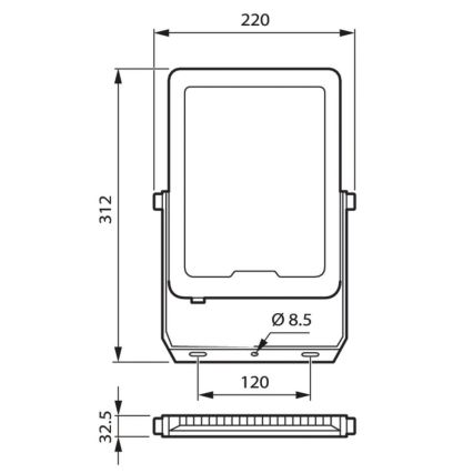 Philips - LED Schijnwerper LED/100W/230V 4000K IP65