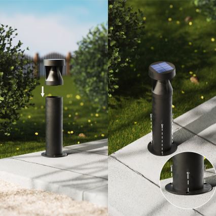 Philips - LED Solar lamp AVERY LED/1,8W/3,7V 2600 mAh 2700K IP44