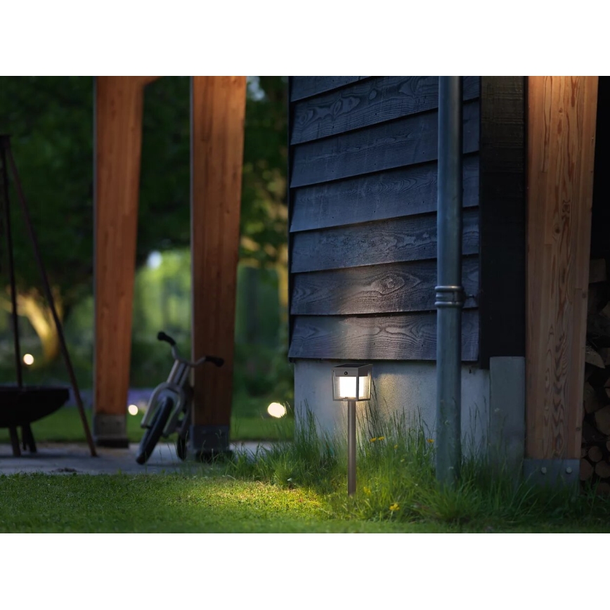 Philips - LED Solar lamp met sensor BLAISE LED/1,5W/3,7V 3000K IP44