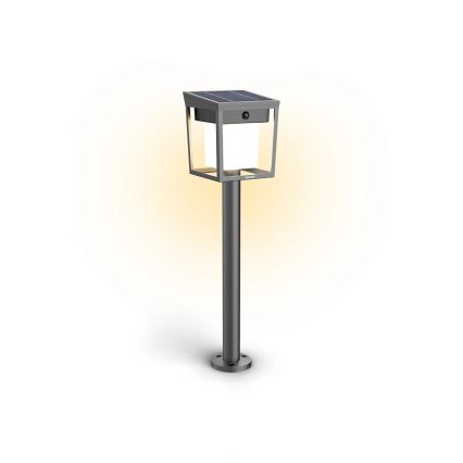 Philips - LED Solar lamp met sensor BLAISE LED/1,5W/3,7V 3000K IP44