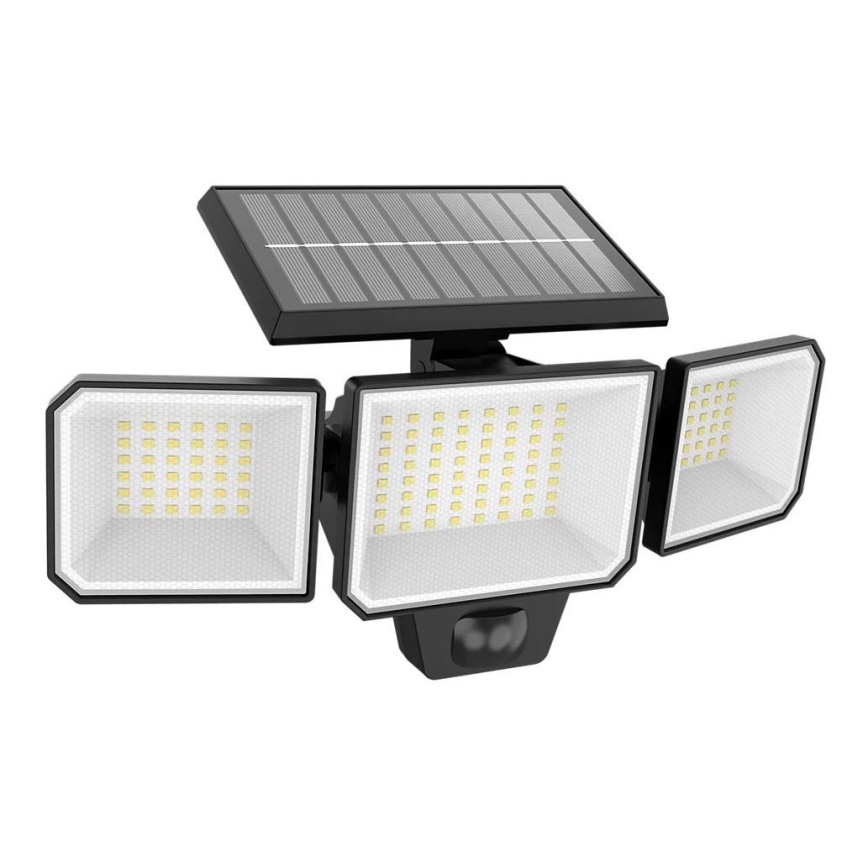 Philips -  LED Solar wand Schijnwerper met sensor NYSIL 3xLED/8,7W/3,7V 2000 mAh IP65