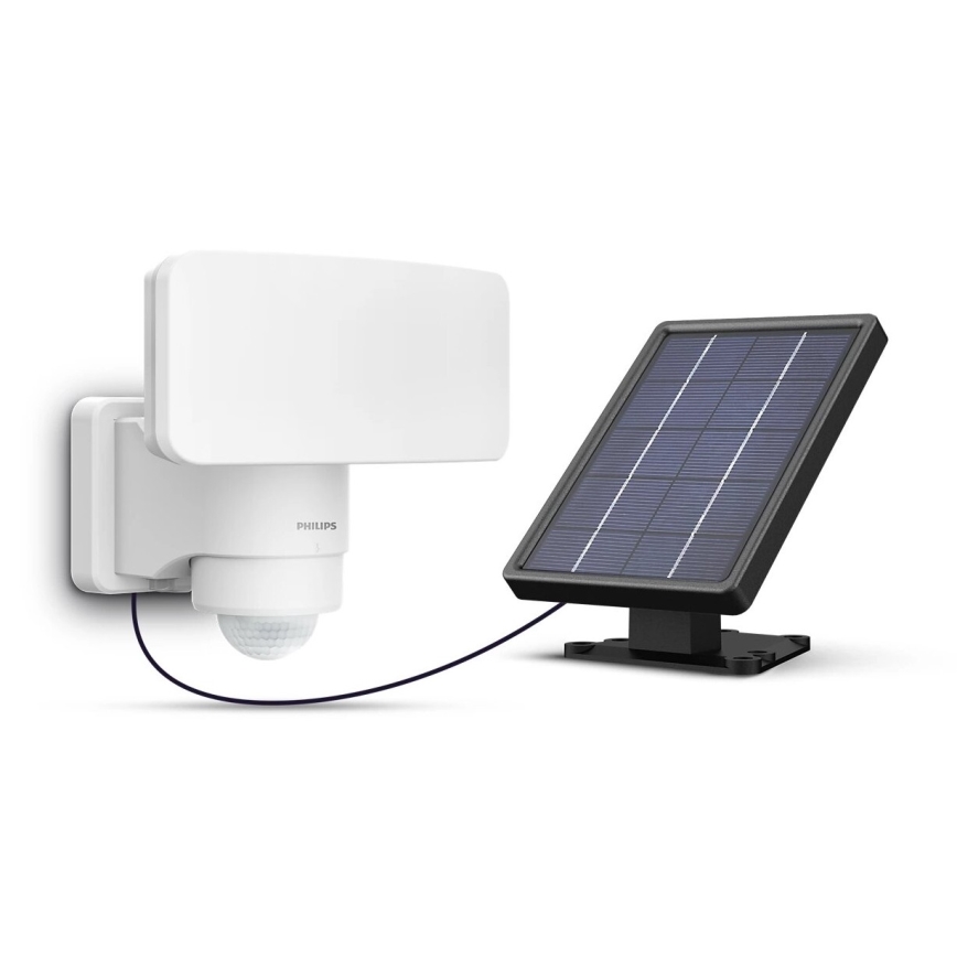 Philips - LED Solar Wandlamp met bewegings- en schemersensor TYLUS LED/6W/3,7V 2600 mAh 3000K IP44