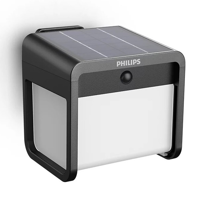 Philips - LED Solarlamp voor aan de muur met bewegings- en schemersensor EZRA LED/1,8W/3,7V 2600 mAh 3000K IP44